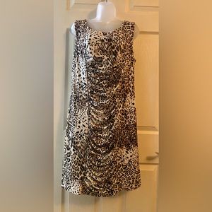 Calvin Klein animal print sleeveless dress size 14